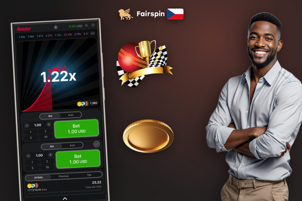 Dual bet Aviator ve Fairspin Casino se dvěma různými hodnotami auto-cashoutu