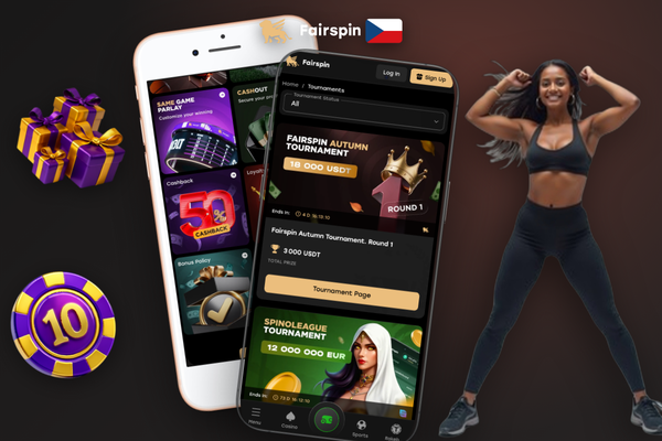 Registrační formulář Fairspin Casino se zvýrazněným polem pro promo kód CZFAIR300